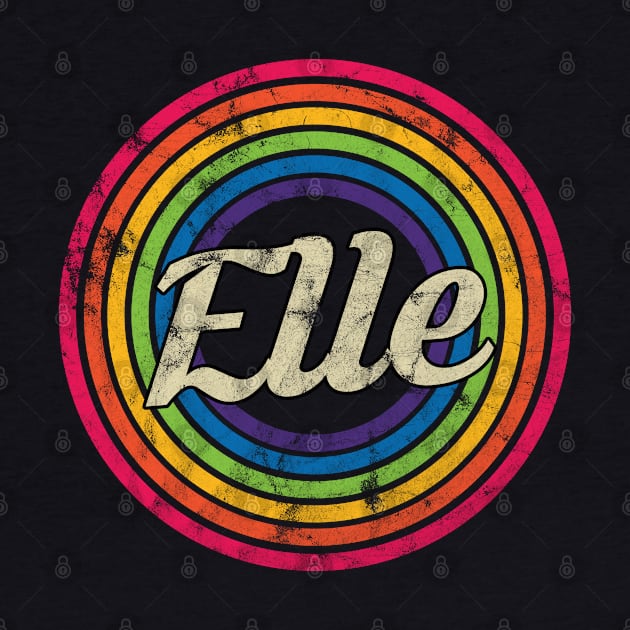 Elle - Retro Rainbow Faded-Style by MaydenArt